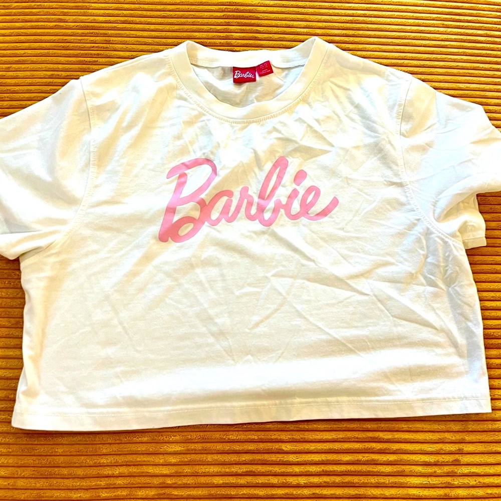 Barbie Crop Top white tee